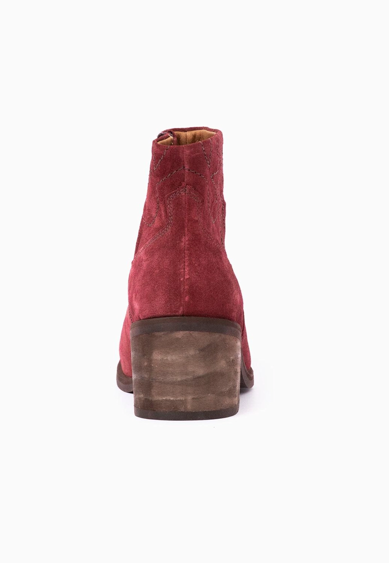 BOTIN CUERO MUJER  VERBENA BURDEO - 5