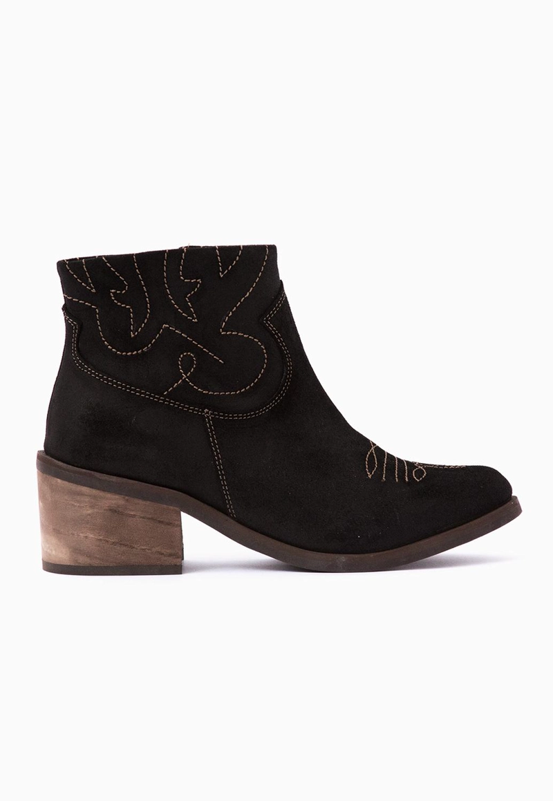 BOTIN CUERO MUJER  VERBENA NEGRO - 1