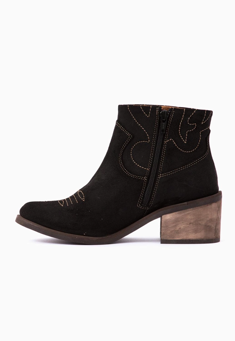 BOTIN CUERO MUJER  VERBENA NEGRO - 3