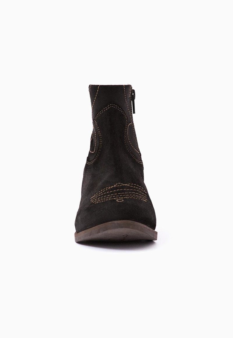 BOTIN CUERO MUJER  VERBENA NEGRO - 4