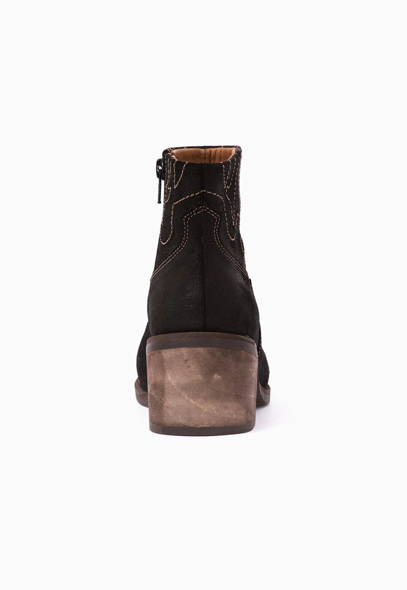 BOTIN CUERO MUJER  VERBENA NEGRO - 5