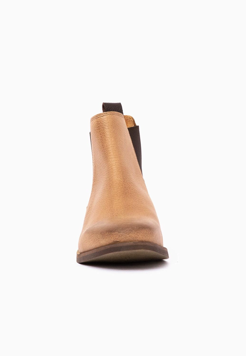 BOTIN CUERO MUJER  TINA CAMEL - 4