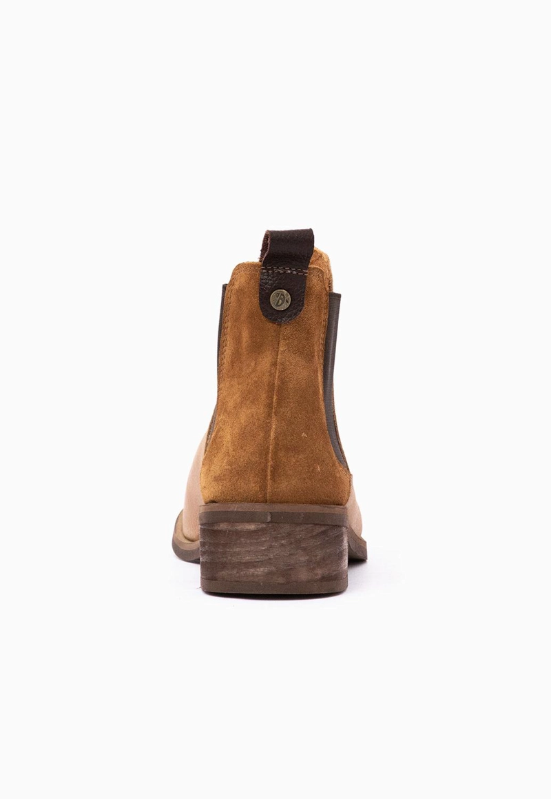 BOTIN CUERO MUJER  TINA CAMEL - 5