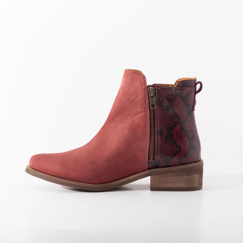 BOTIN CUERO MUJER  LENA BURDEO - 4