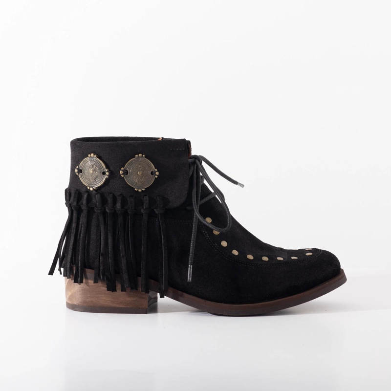BOTIN CUERO MUJER  NARAE NEGRO - 1