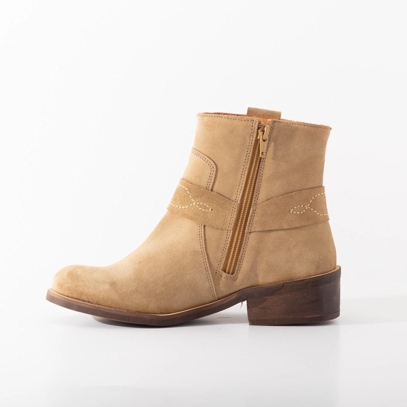 BOTIN CUERO MUJER  MELIA CAMEL - 3