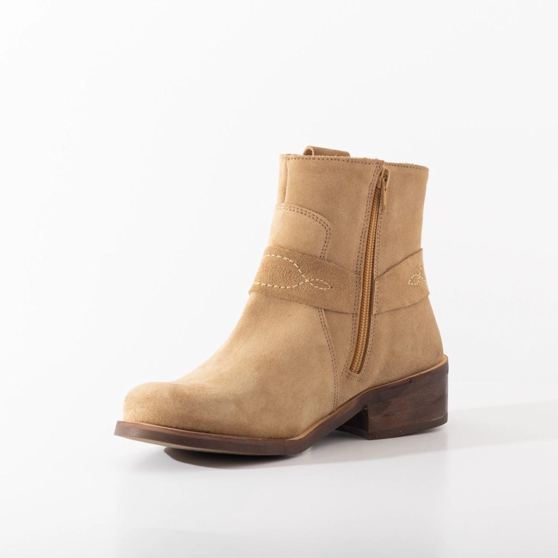 BOTIN CUERO MUJER  MELIA CAMEL - 4