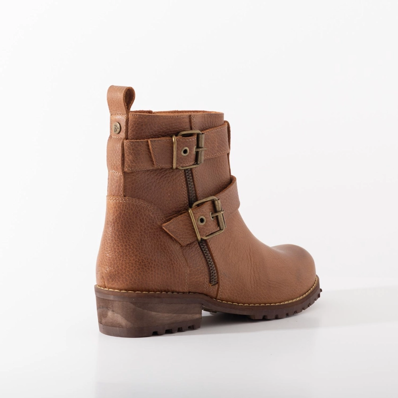 BOTIN CUERO MUJER  SALLY CAFE - 2