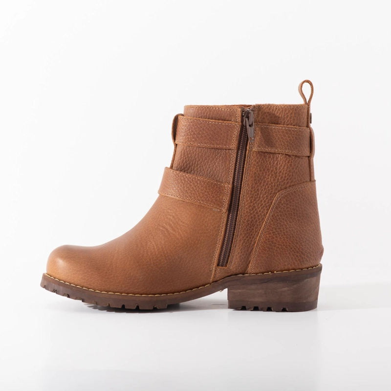BOTIN CUERO MUJER  SALLY CAFE - 4