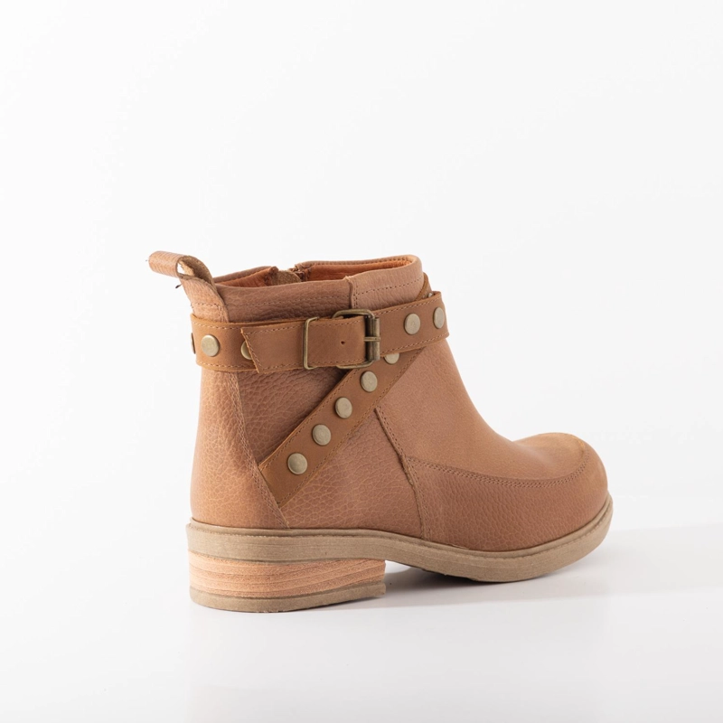 BOTIN CUERO MUJER  CUA CAMEL - 3