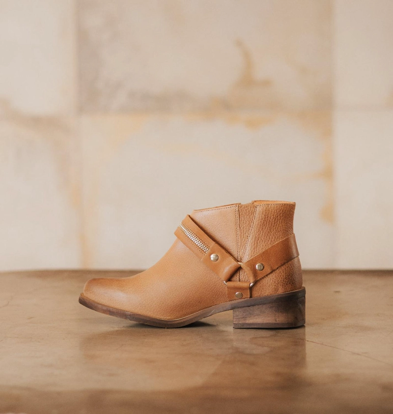 BOTIN CUERO MUJER  MARGOT CAMEL - 3