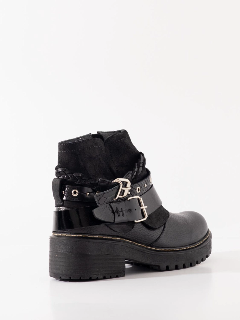 BOTIN CUERO MUJER  QUELTEHUE NEGRO - 2