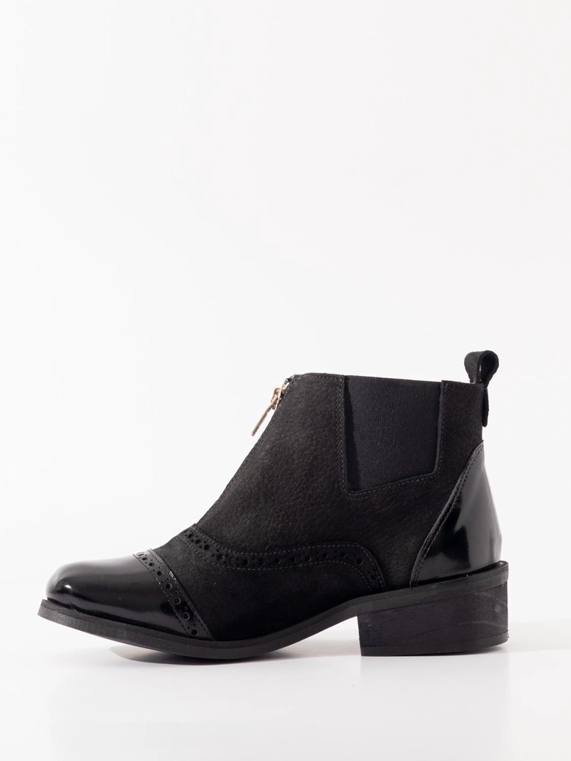 BOTIN CUERO MUJER  DIANA NEGRO - 3