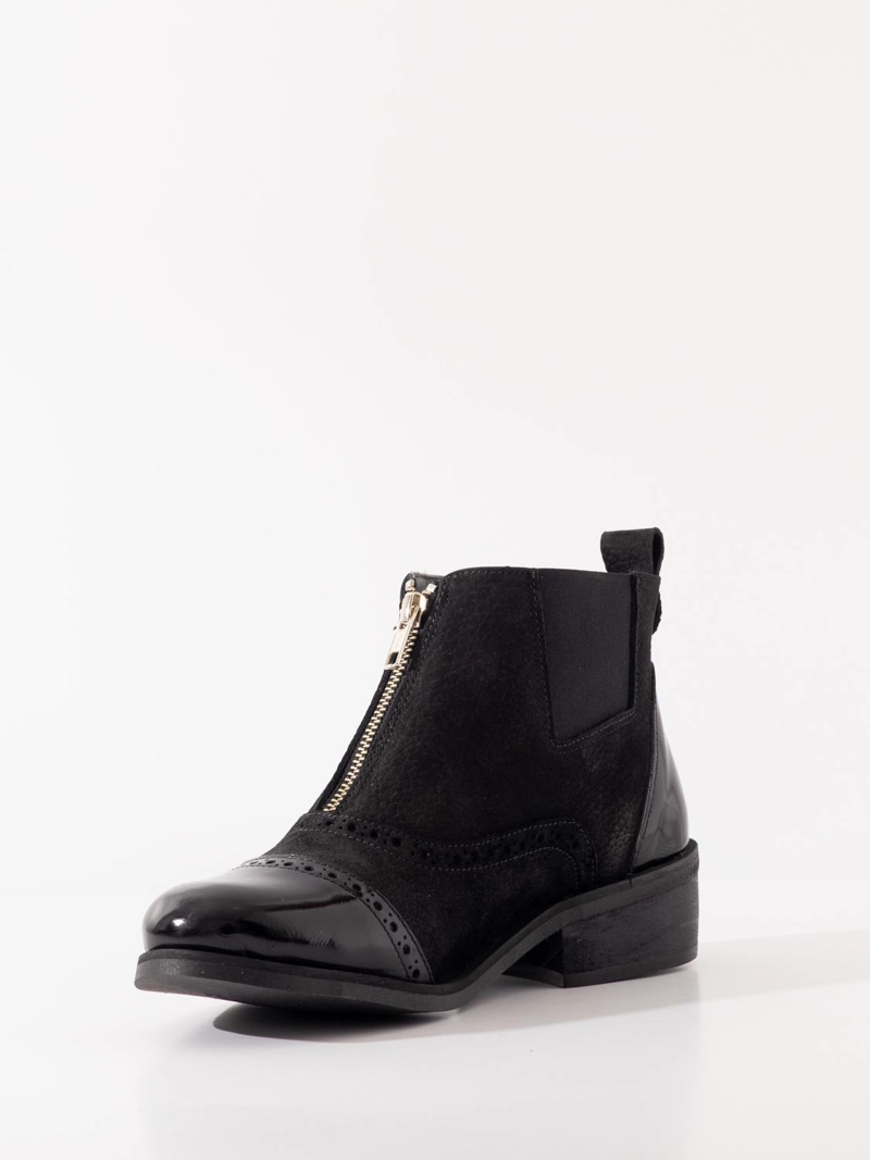 BOTIN CUERO MUJER  DIANA NEGRO - 4