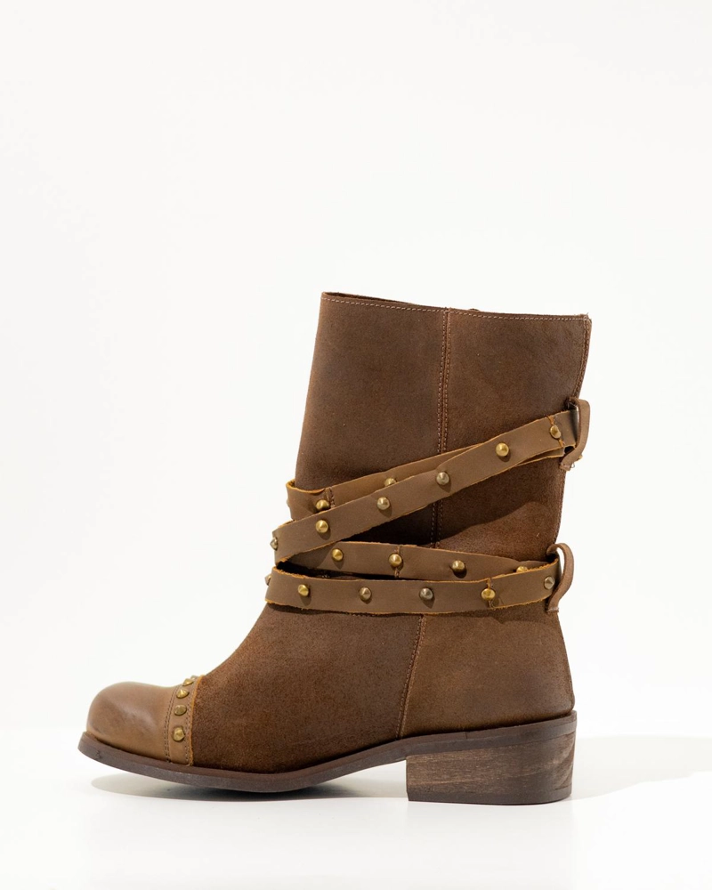 BOTA CUERO MUJER  CLAVEL CAFE - 3