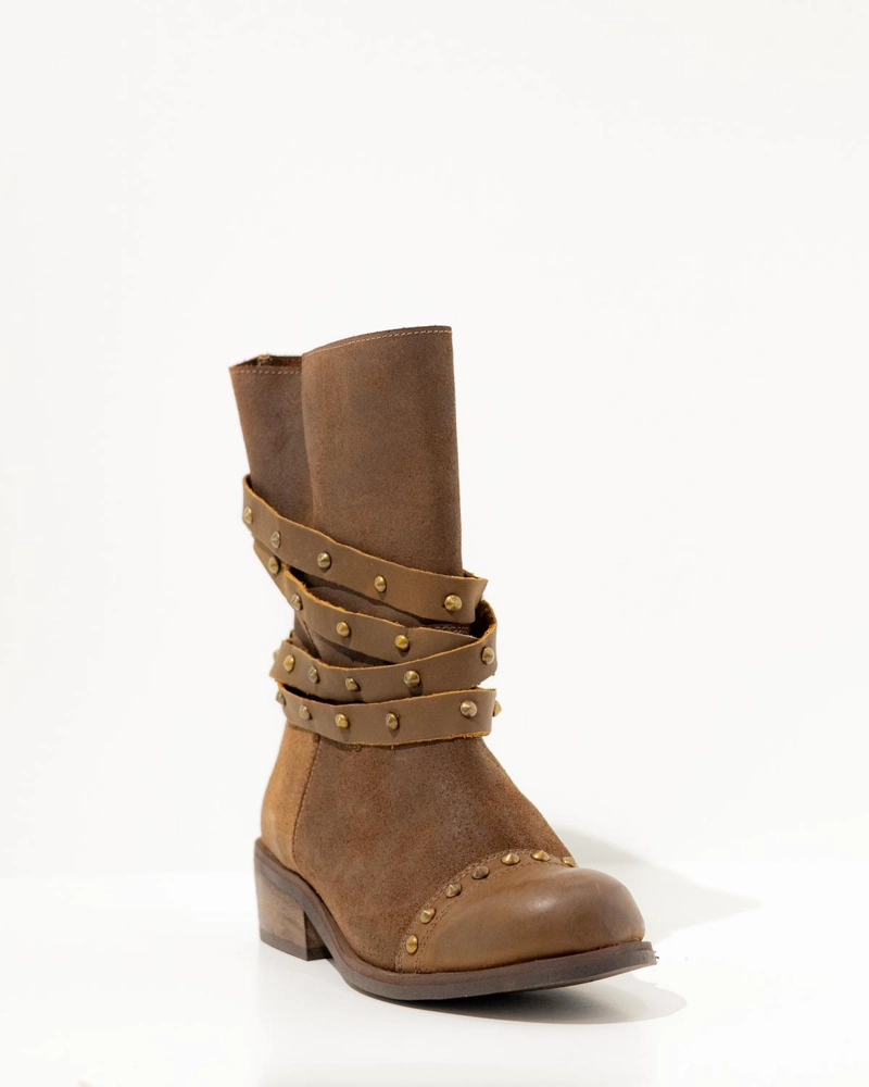 BOTA CUERO MUJER  CLAVEL CAFE - 4