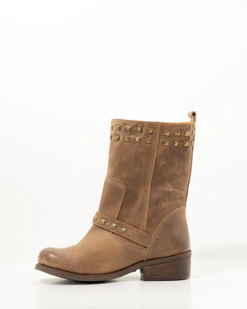 BOTA CUERO MUJER  BARI TAUPE - 3