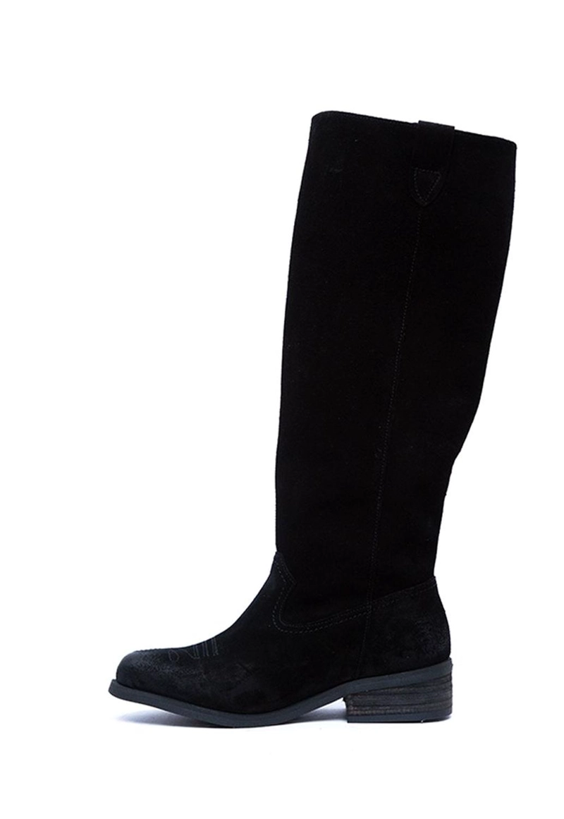 BOTA CUERO MUJER  PUDU NEGRO - 3
