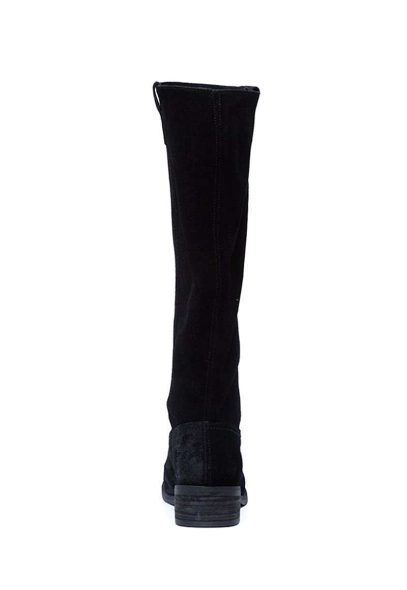 BOTA CUERO MUJER  PUDU NEGRO - 5
