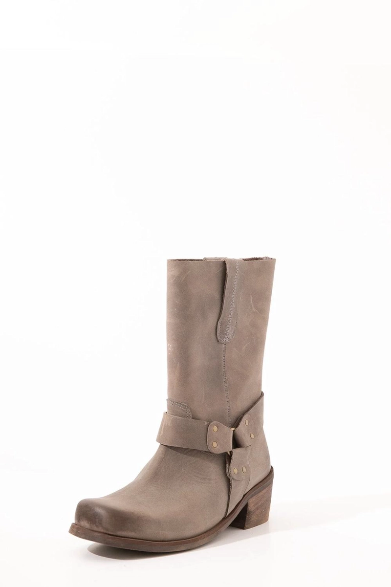 BOTA CUERO MUJER TEPA GRIS - 2