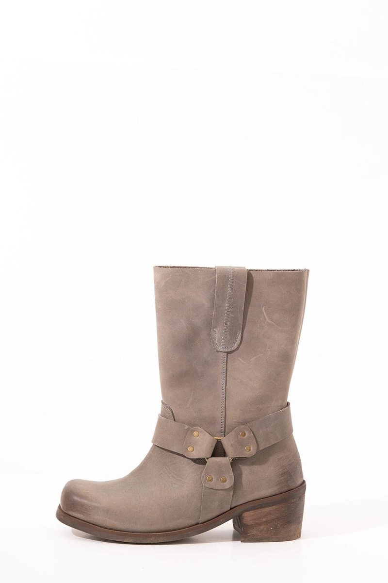 BOTA CUERO MUJER TEPA GRIS - 3