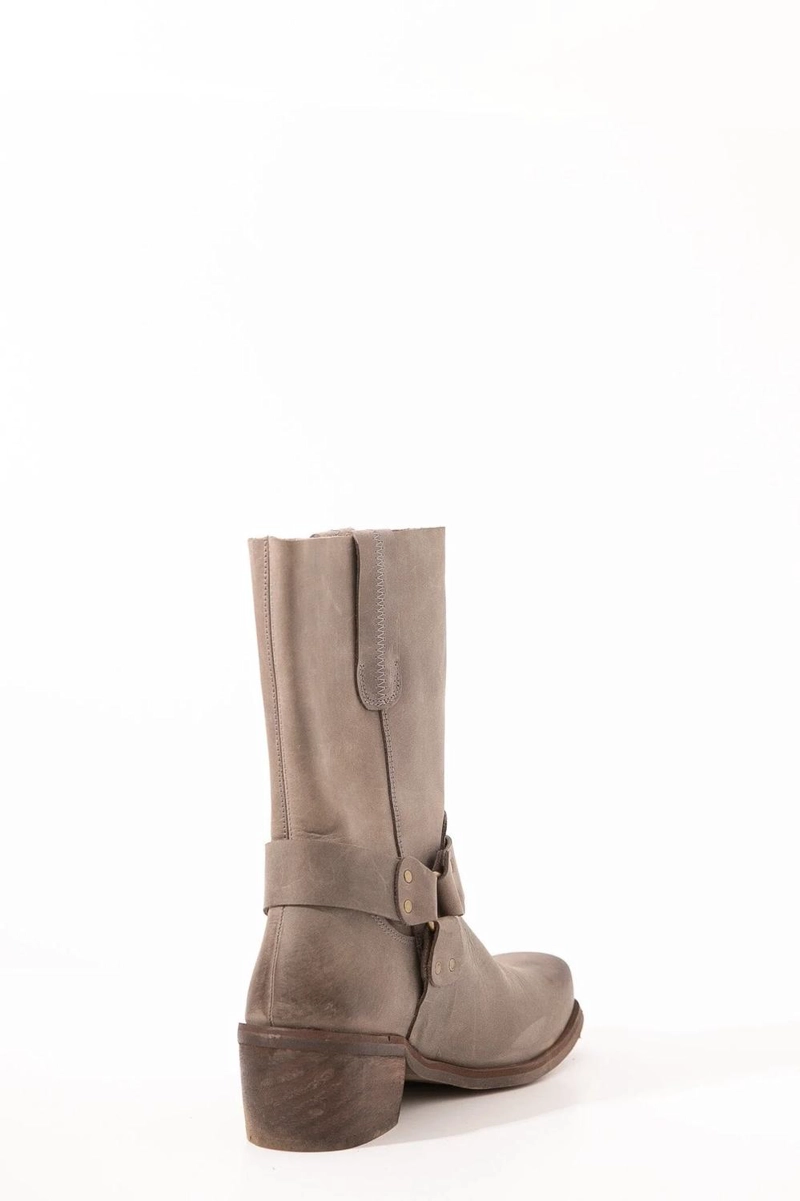 BOTA CUERO MUJER TEPA GRIS - 4