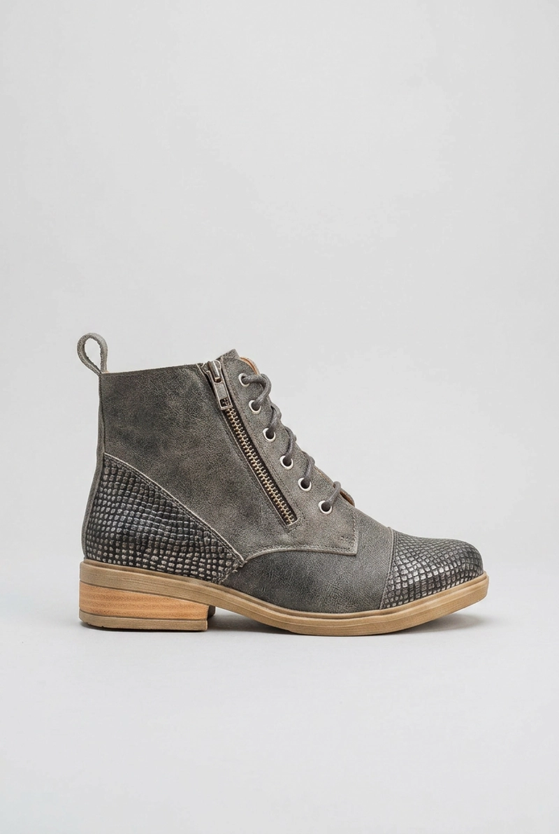 BOTIN CUERO MUJER  SOTAQUI GRIS - 1