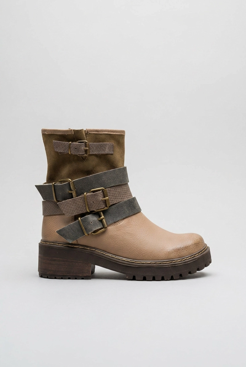 BOTA CUERO MUJER  HURCO TAUPE - 1
