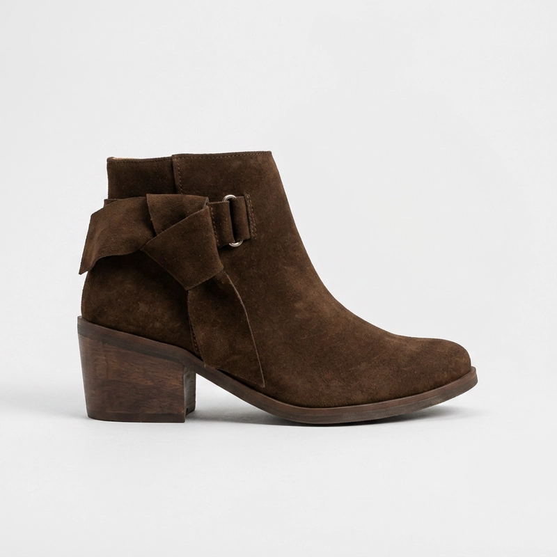 BOTIN CUERO MUJER  GLORIA CAFE - 1