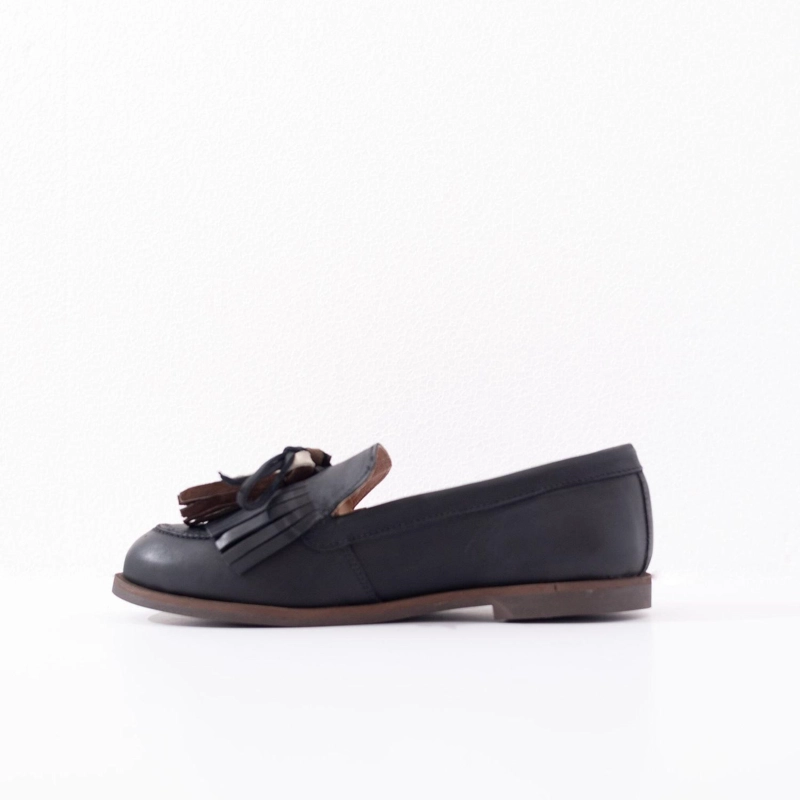 MOCASIN CUERO MUJER  CUMBRES NEGRO - 3