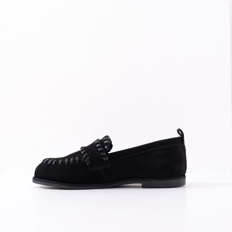 MOCASIN CUERO MUJER ROCIO NEGRO - 3