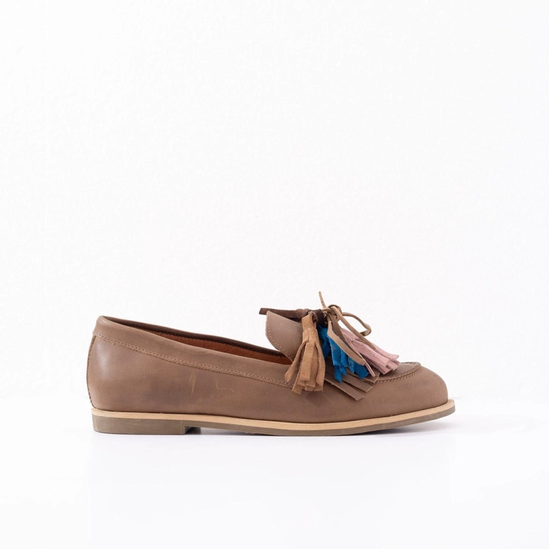MOCASIN CUERO MUJER  CUMBRES TAUPE - 1