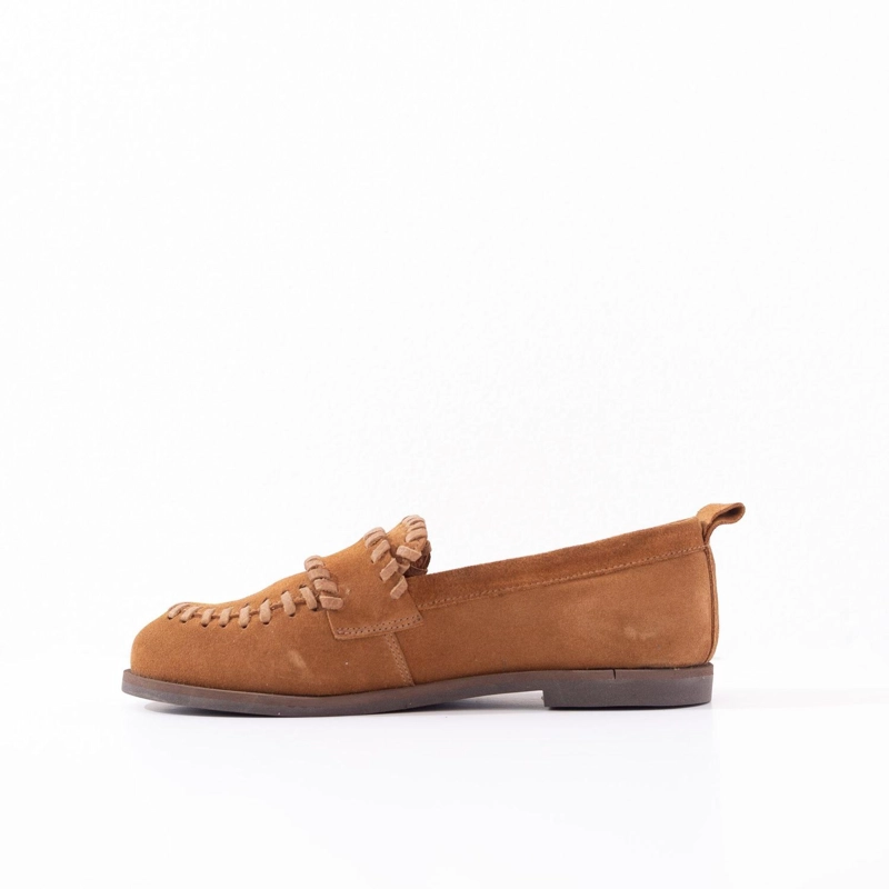 MOCASIN CUERO MUJER ROCIO CAMEL - 3