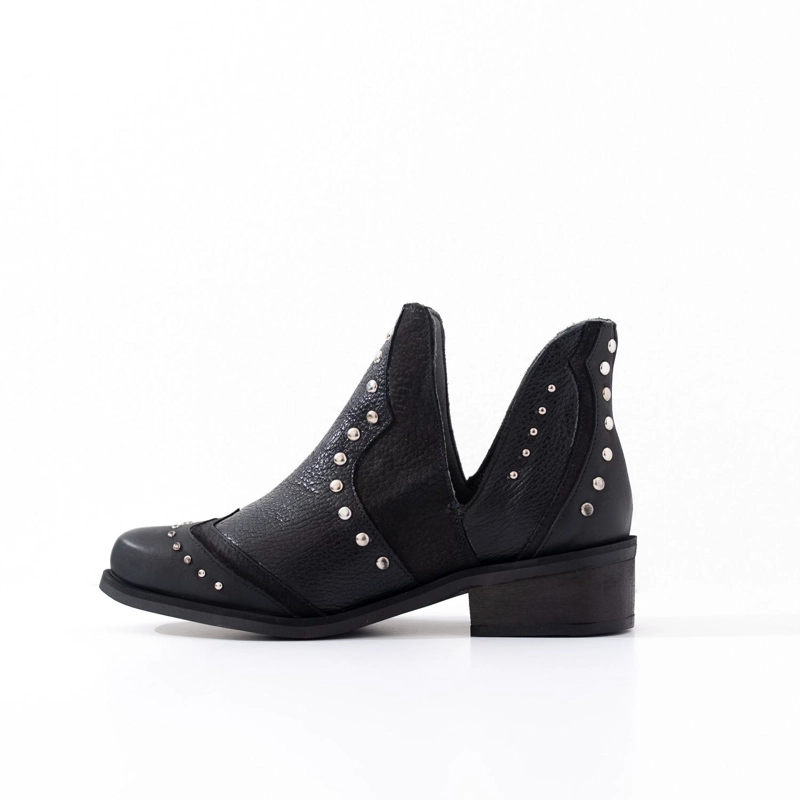 BOTIN MUJER  CUERO MUJER  GALLITO NEGRO - 3