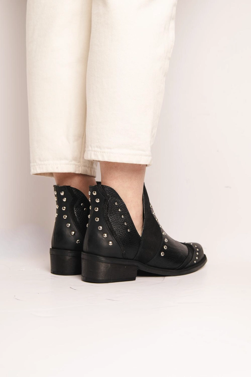 BOTIN MUJER  CUERO MUJER  GALLITO NEGRO - 6