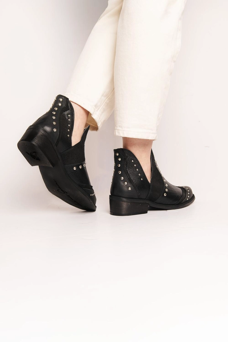 BOTIN MUJER  CUERO MUJER  GALLITO NEGRO - 7