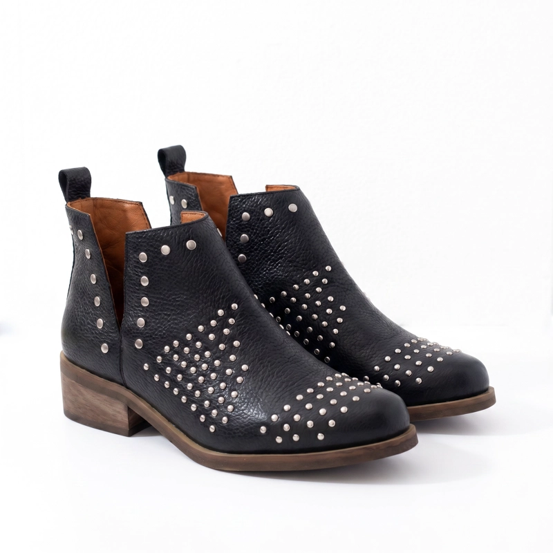 BOTIN MUJER  CUERO MUJER  CHARRA NEGRO - 2