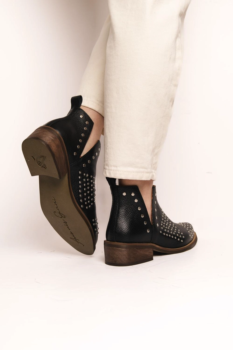 BOTIN MUJER  CUERO MUJER  CHARRA NEGRO - 5