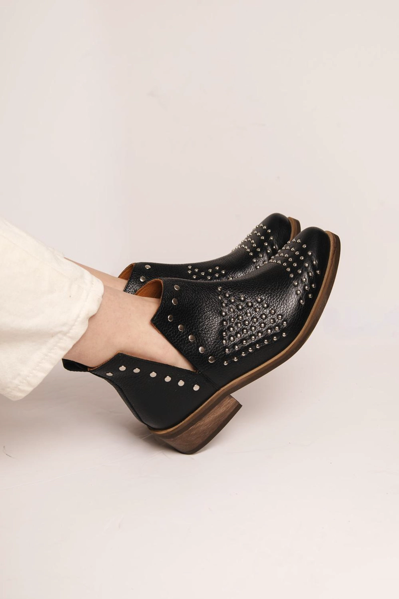 BOTIN MUJER  CUERO MUJER  CHARRA NEGRO - 6