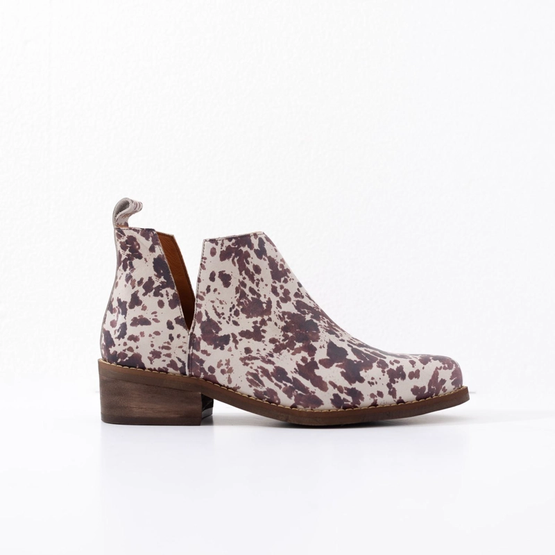 BOTIN MUJER  CUERO MUJER  CHIRIGUE PRINT - 1