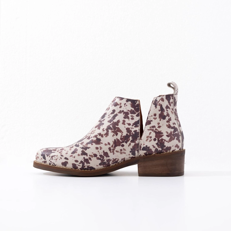 BOTIN MUJER  CUERO MUJER  CHIRIGUE PRINT - 3