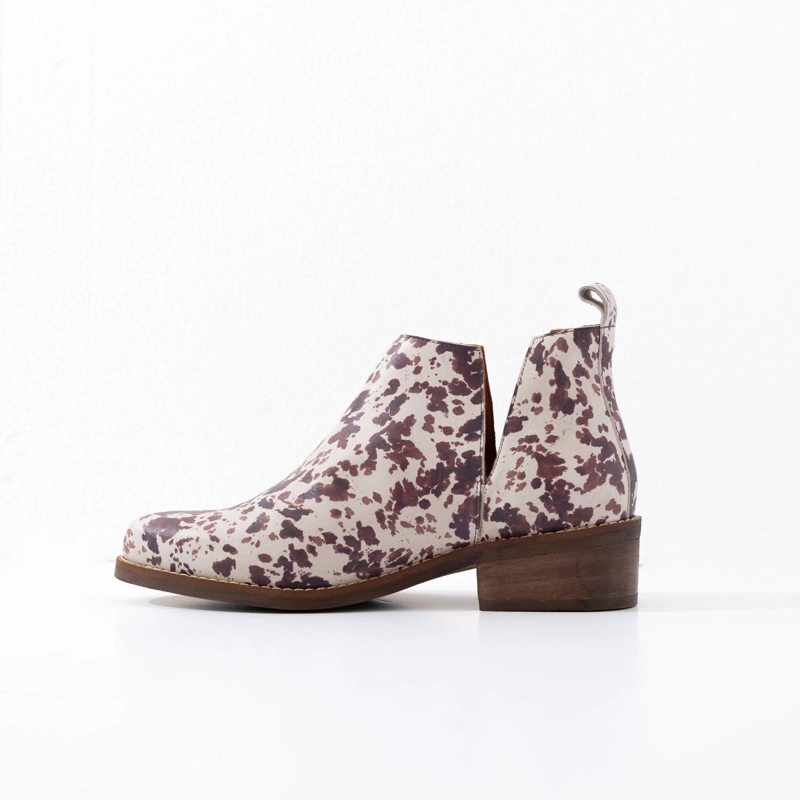 BOTIN MUJER  CUERO MUJER  CHIRIGUE PRINT - 3