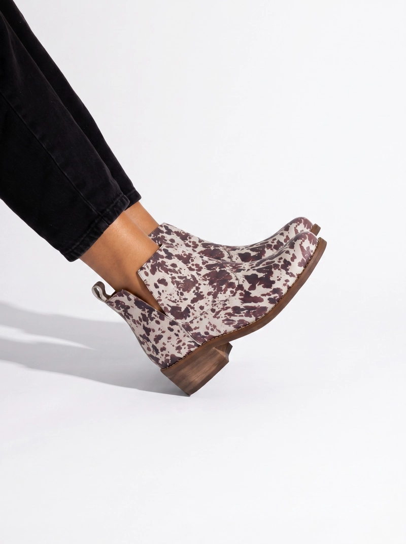 BOTIN MUJER  CUERO MUJER  CHIRIGUE PRINT - 4