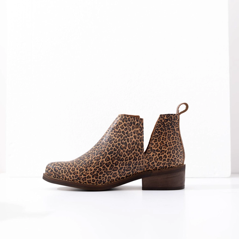 BOTIN MUJER  CUERO MUJER  CHIRIGUE LEOPARDO - 3