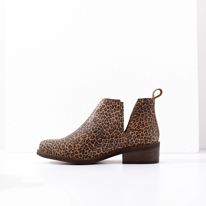 BOTIN MUJER  CUERO MUJER  CHIRIGUE LEOPARDO - 3