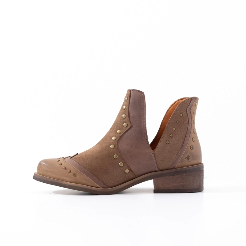 BOTIN MUJER  CUERO MUJER  GALLITO CAFE - 3