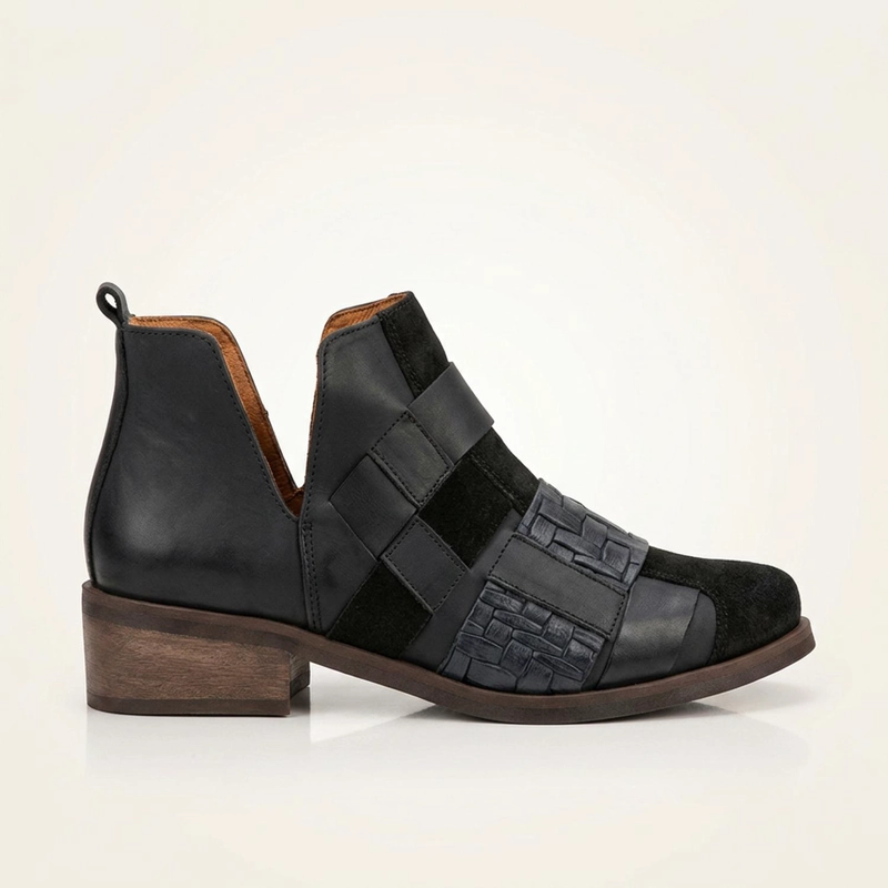 BOTIN MUJER  CUERO MUJER  BAIA NEGRO - 1