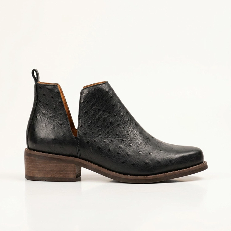 BOTIN MUJER  CUERO MUJER  CHIRIGUE NEGRO - 1