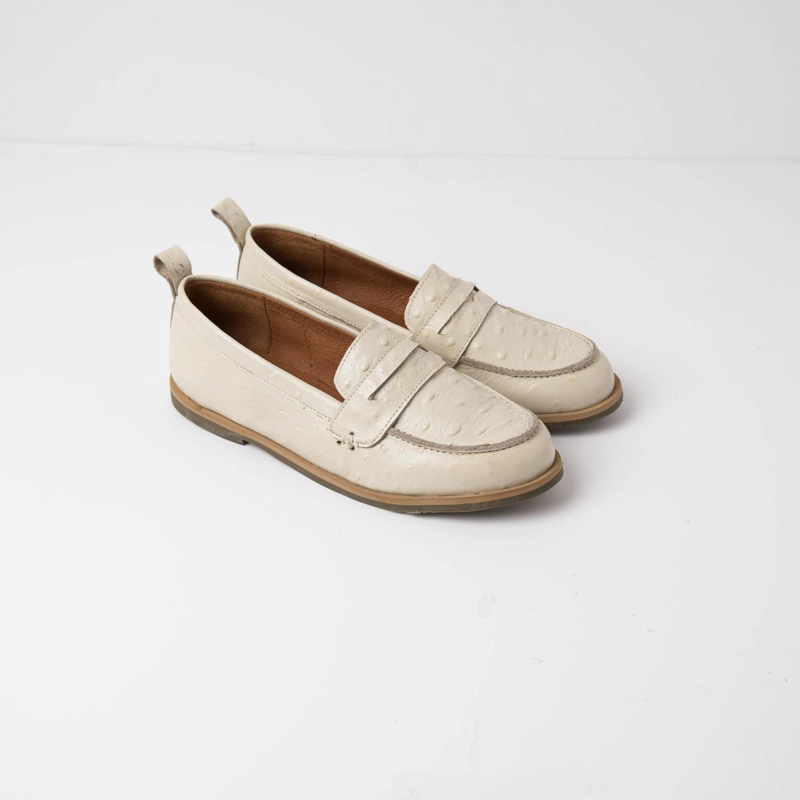 MOCASIN CUERO MUJER  COLIGUE BEIGE - 2