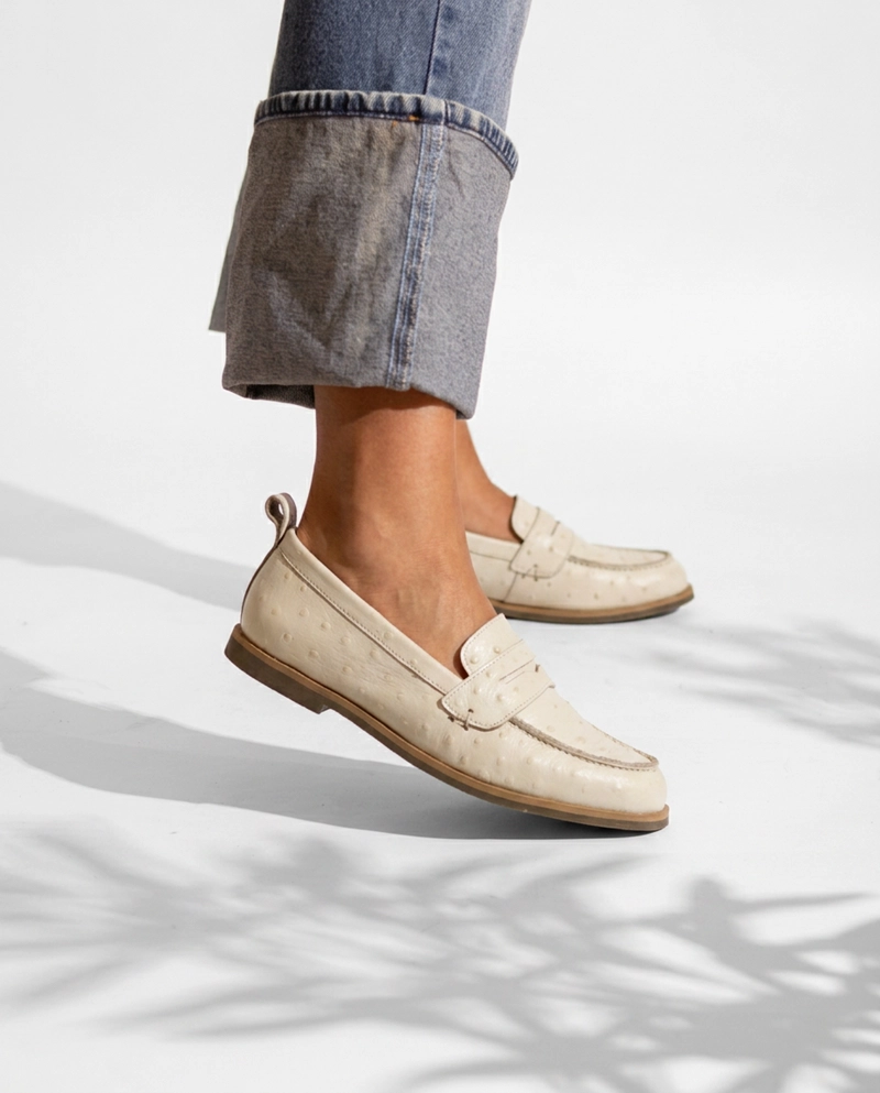 MOCASIN CUERO MUJER  COLIGUE BEIGE - 6